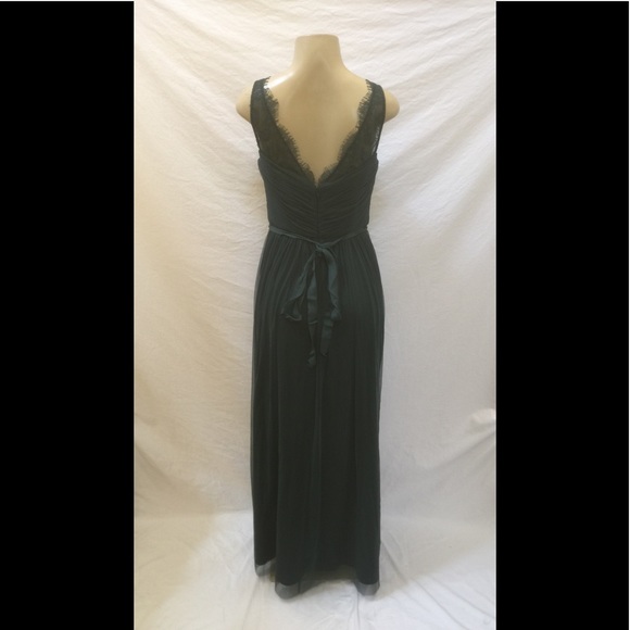 Anthropologie Hitherto Size 2 Dusty Emerald Dress - Picture 6 of 8